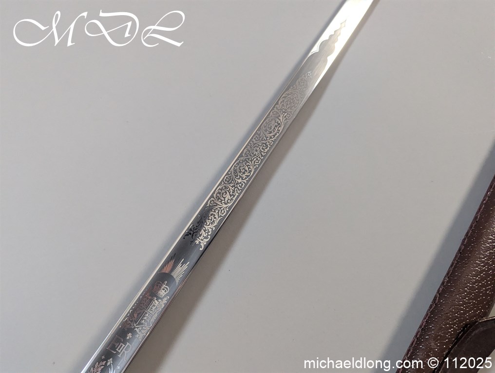 British ER 2 Royal Marines Officers Sword - Image 21
