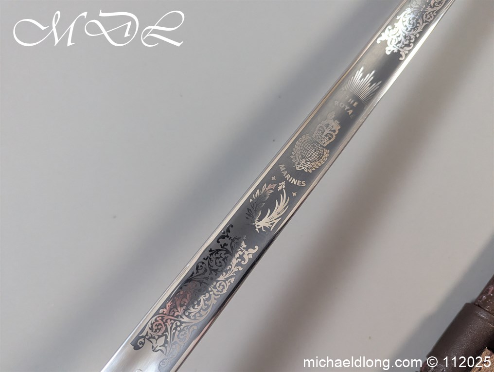 British ER 2 Royal Marines Officers Sword - Image 16