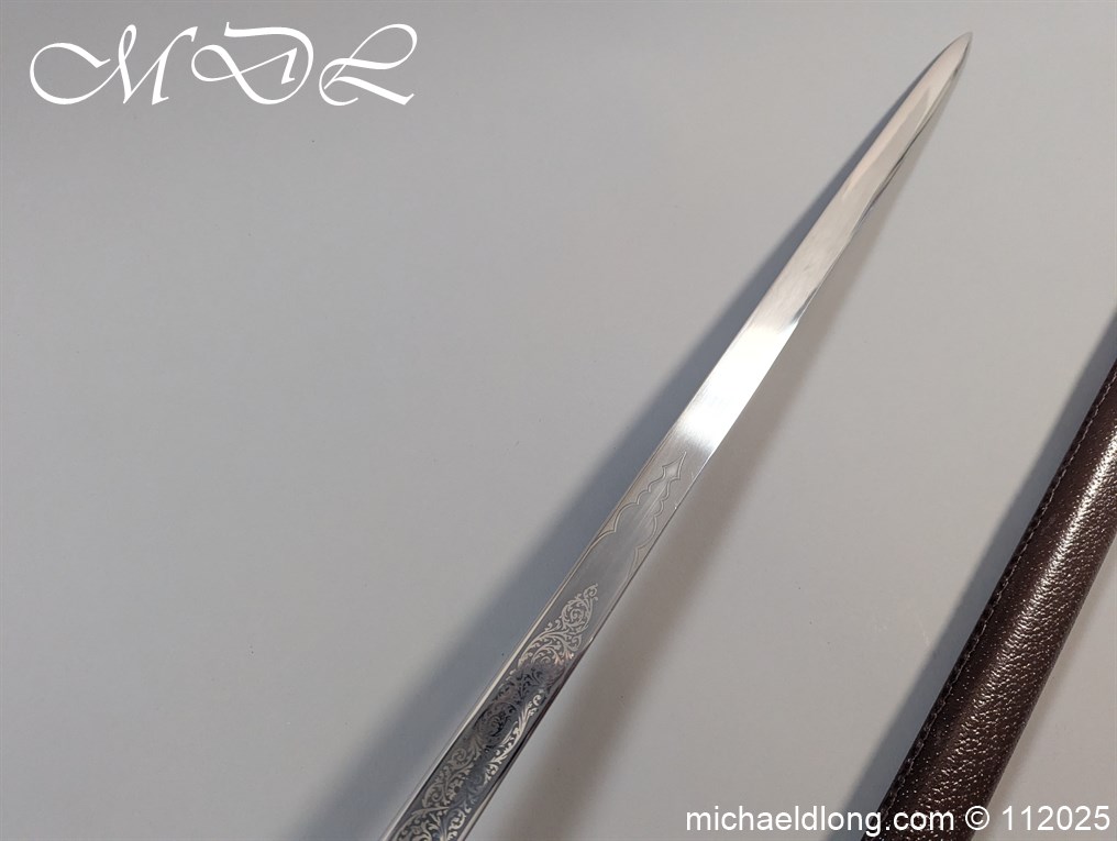 British ER 2 Royal Marines Officers Sword - Image 14