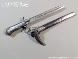 Percussion Double Barrelled Knife Pistol