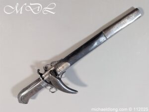 Percussion Double Barrelled Knife Pistol