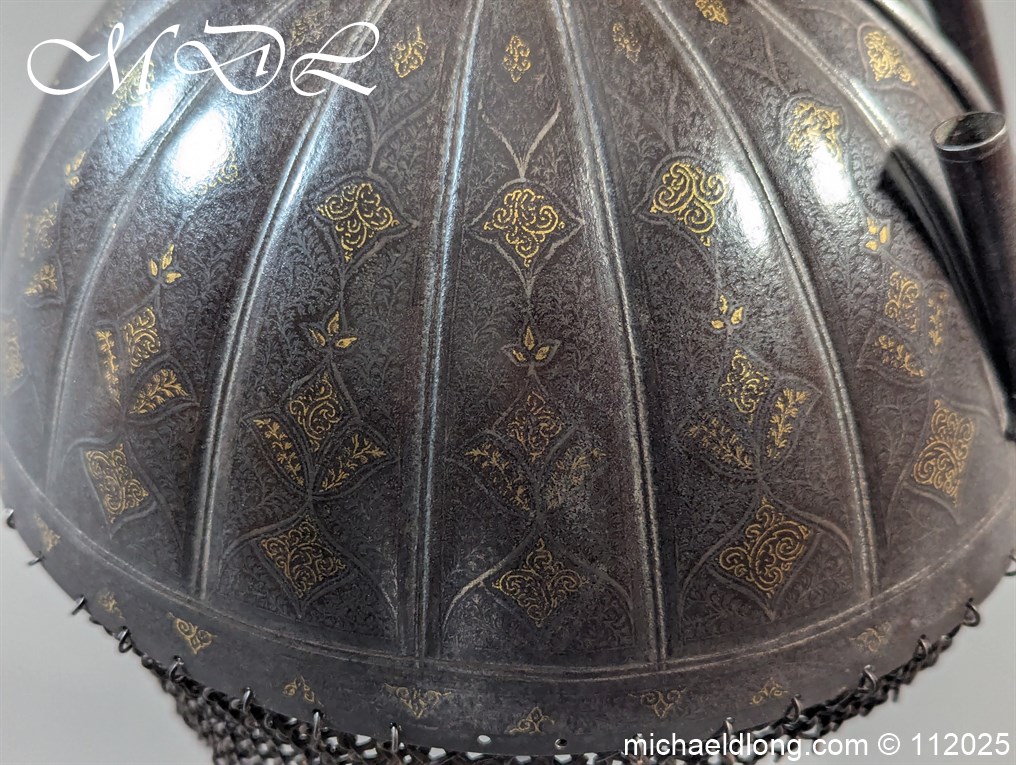 Persian Kula Khud 19th Century Helmet - Image 12