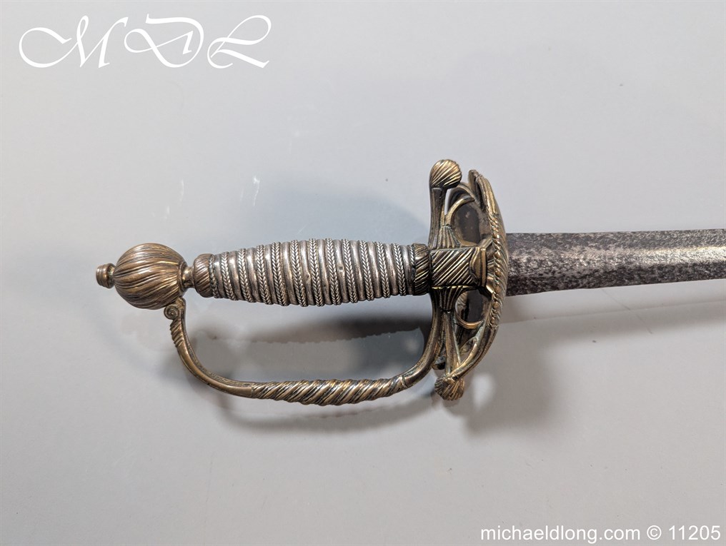 English Small Sword c 1750 - Image 2