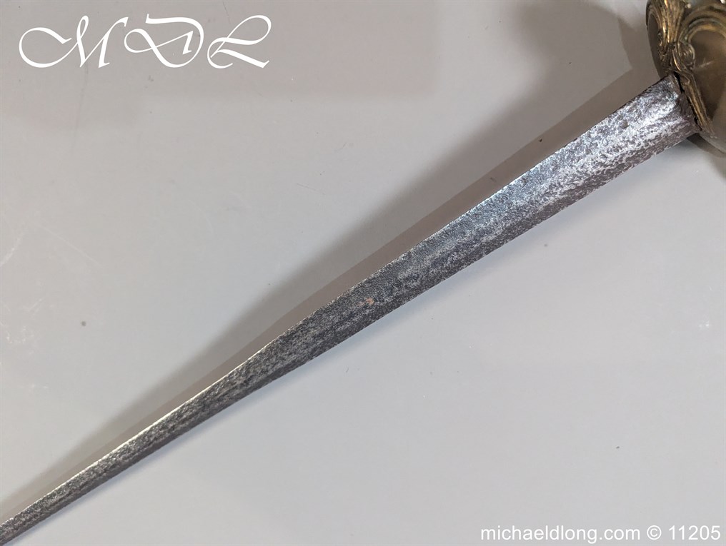 English Small Sword c 1750 - Image 20
