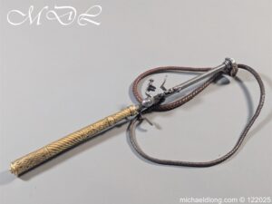 Continental 17th Century Horse Whip Flintlock Pistol