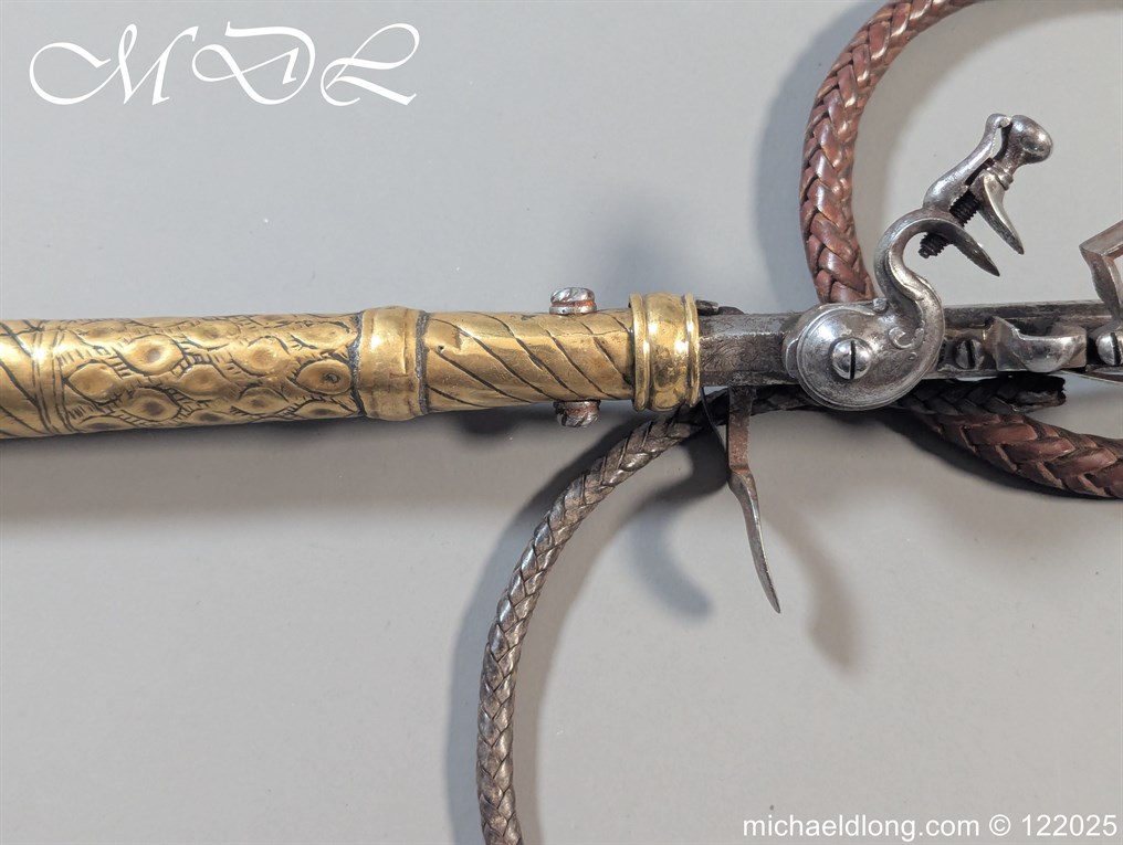 Continental 17th Century Horse Whip Flintlock Pistol - Image 16