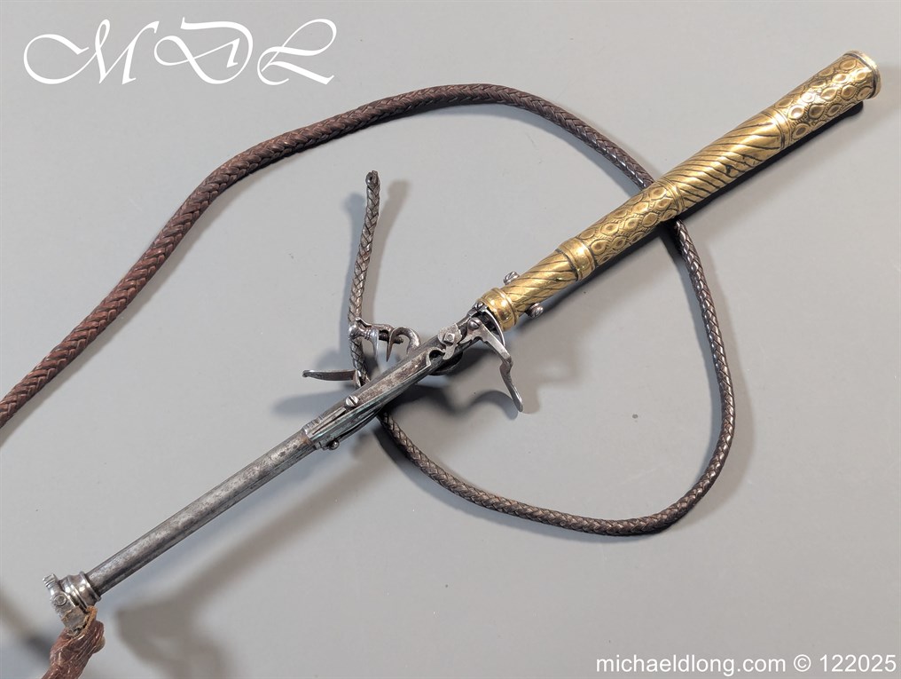 Continental 17th Century Horse Whip Flintlock Pistol - Image 11