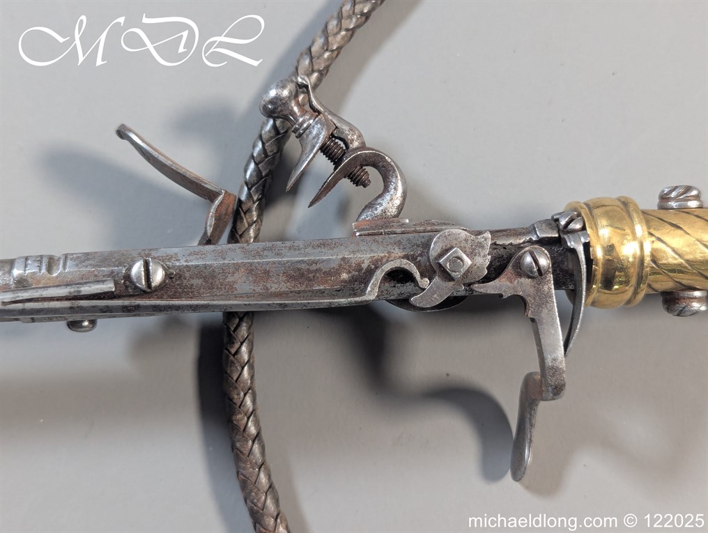 Continental 17th Century Horse Whip Flintlock Pistol - Image 9