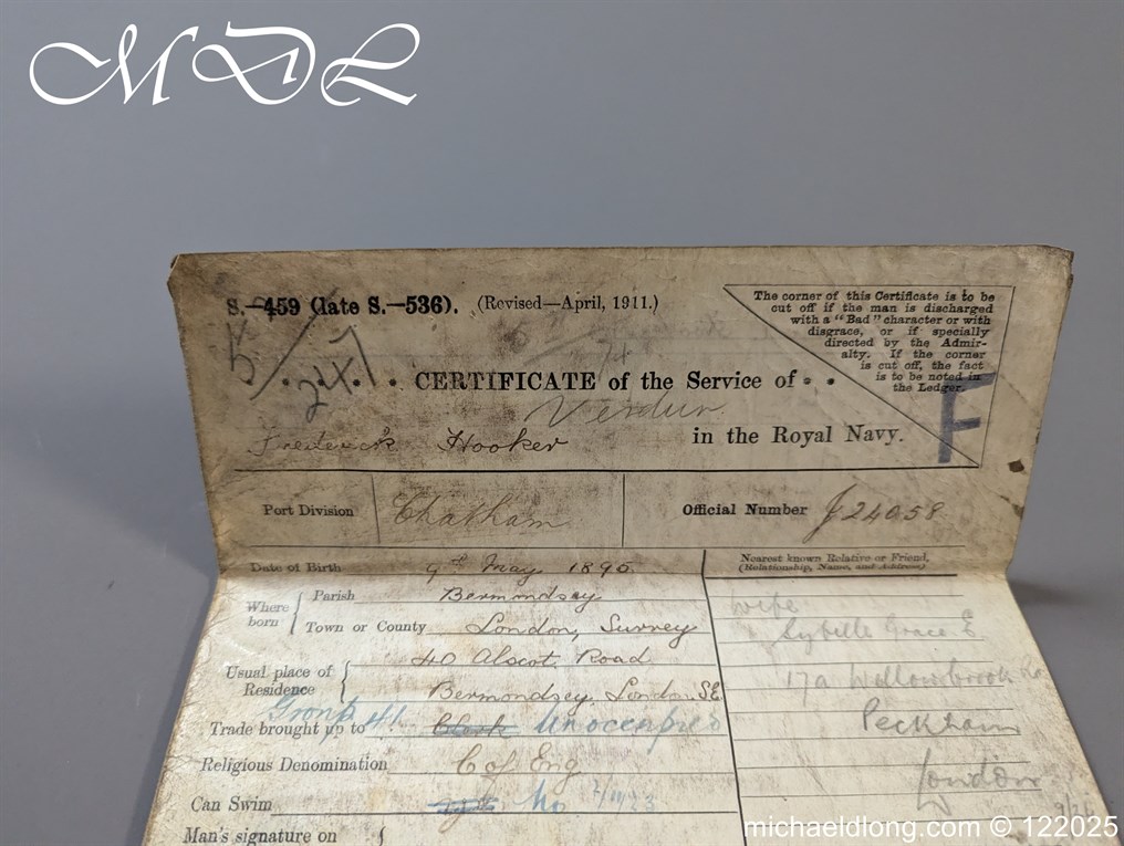 Royal Naval Group of Medals – Somaliland 1920 Ark Royal - Image 27