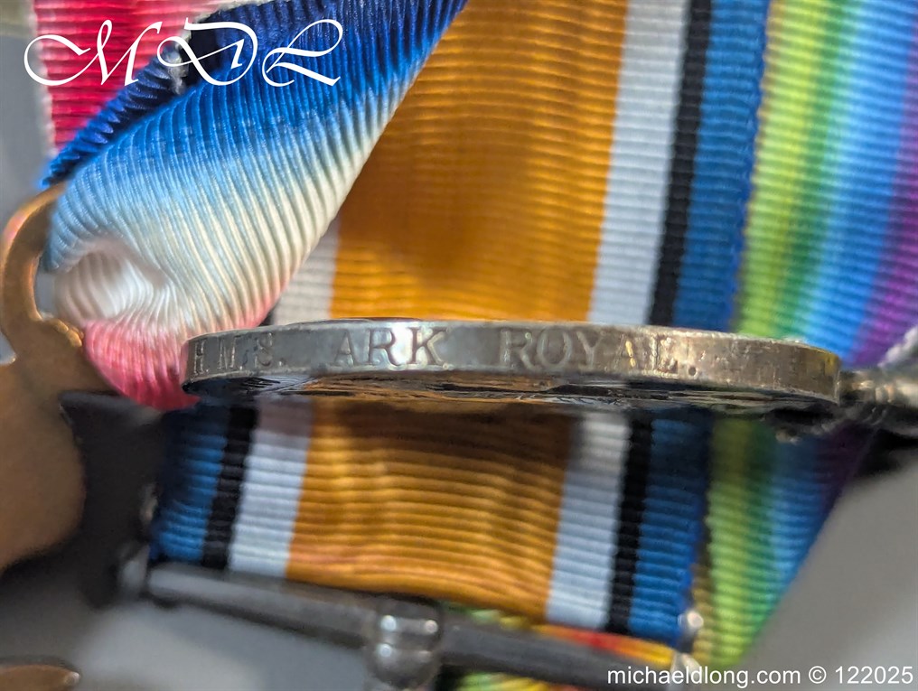 Royal Naval Group of Medals – Somaliland 1920 Ark Royal - Image 18