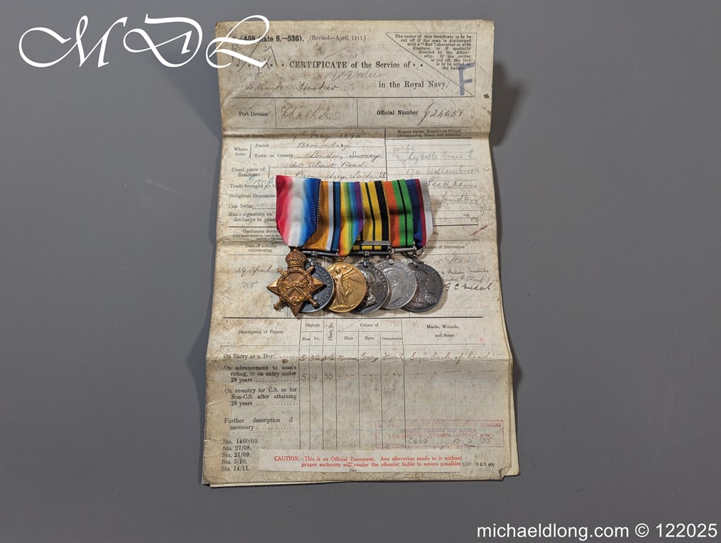 Royal Naval Group of Medals – Somaliland 1920 Ark Royal