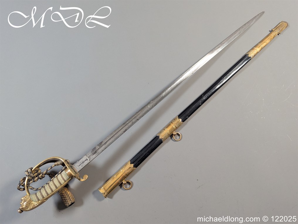 British Royal Naval WW1 Submariner Officers Sword - Image 35