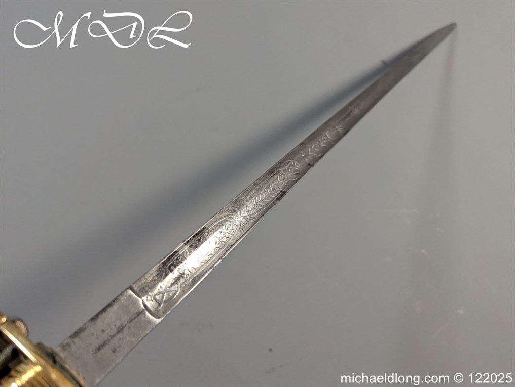 British Royal Naval WW1 Submariner Officers Sword - Image 19