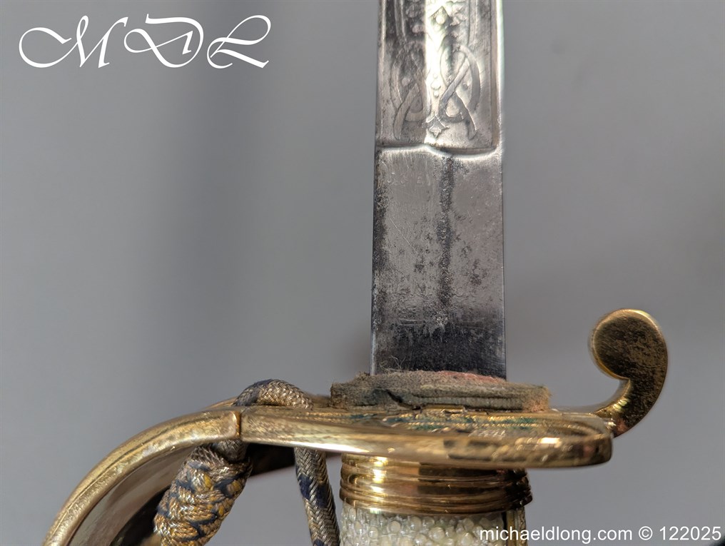 British Royal Naval WW1 Submariner Officers Sword - Image 18