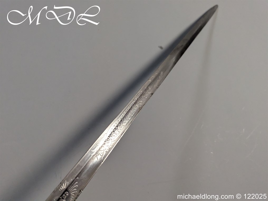 British Royal Naval WW1 Submariner Officers Sword - Image 15