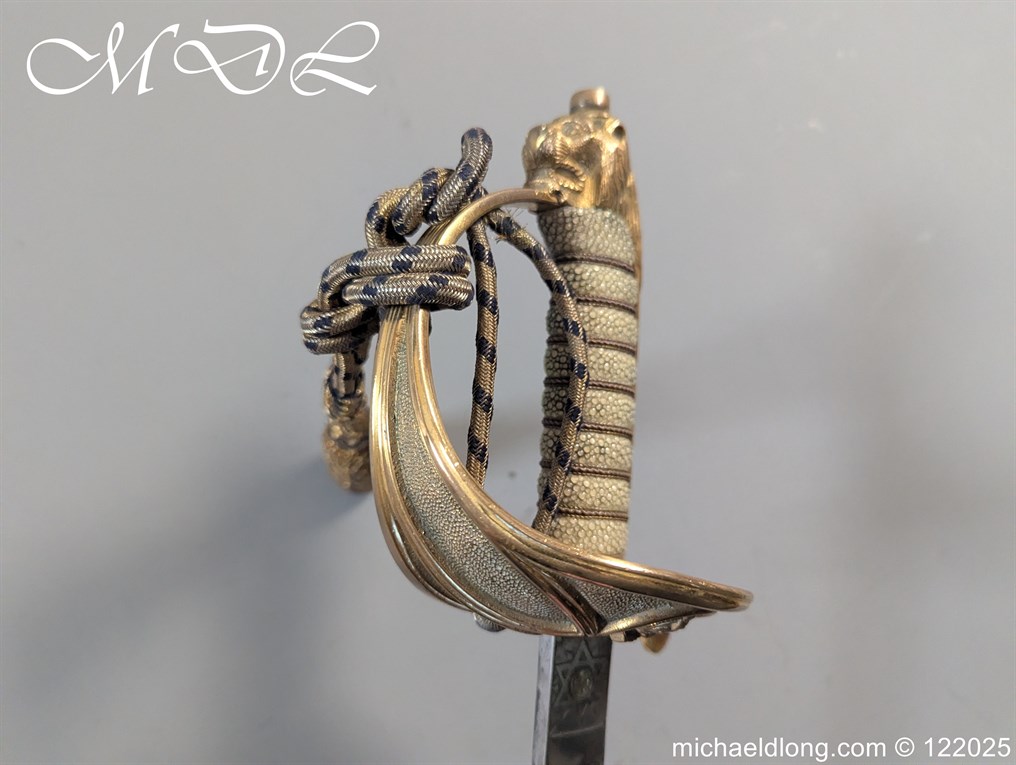 British Royal Naval WW1 Submariner Officers Sword - Image 13