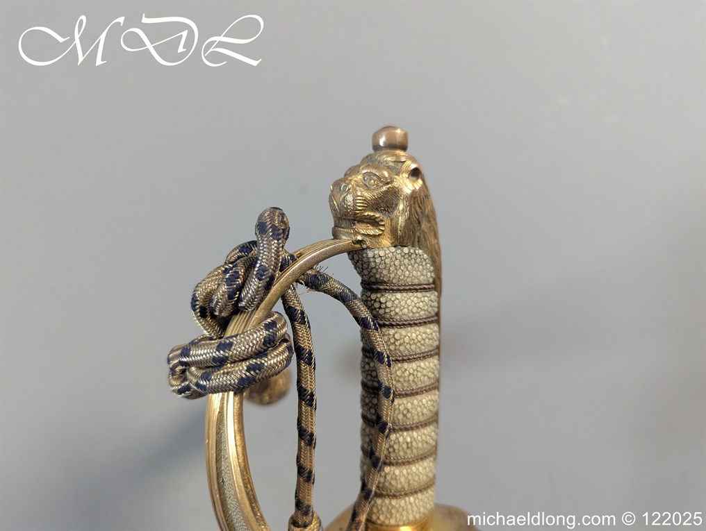 British Royal Naval WW1 Submariner Officers Sword - Image 10