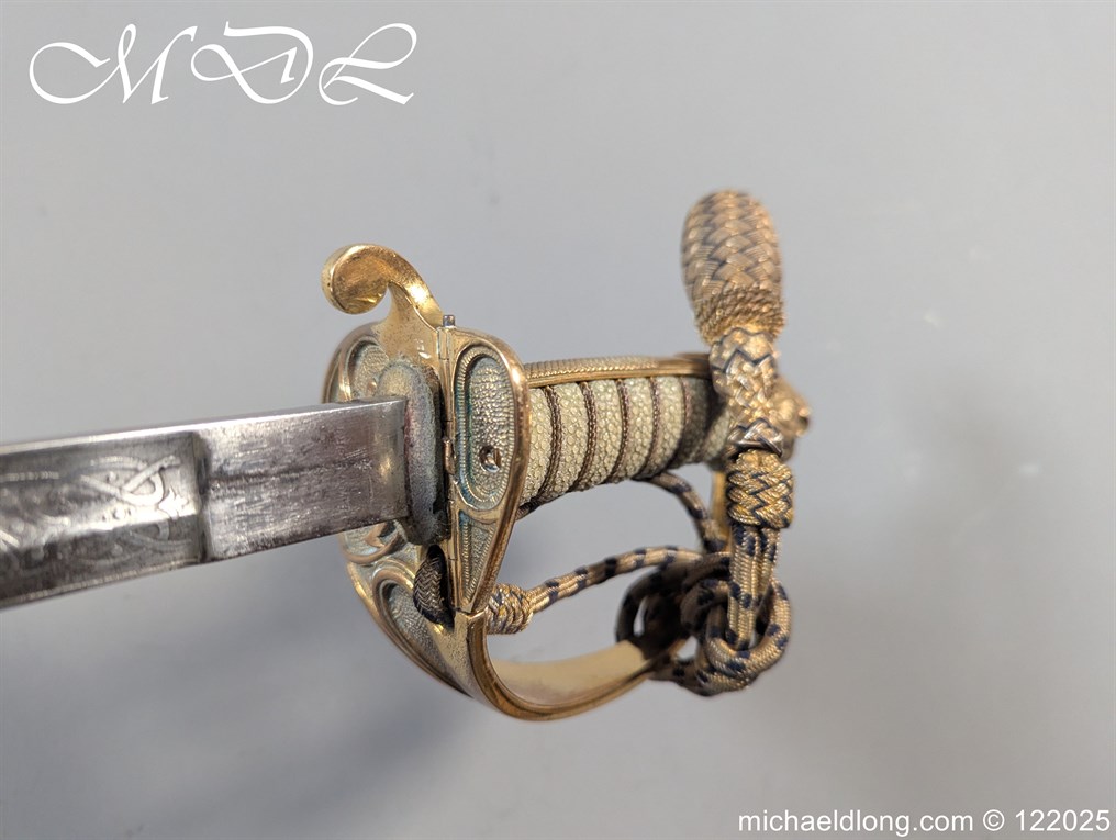British Royal Naval WW1 Submariner Officers Sword - Image 8