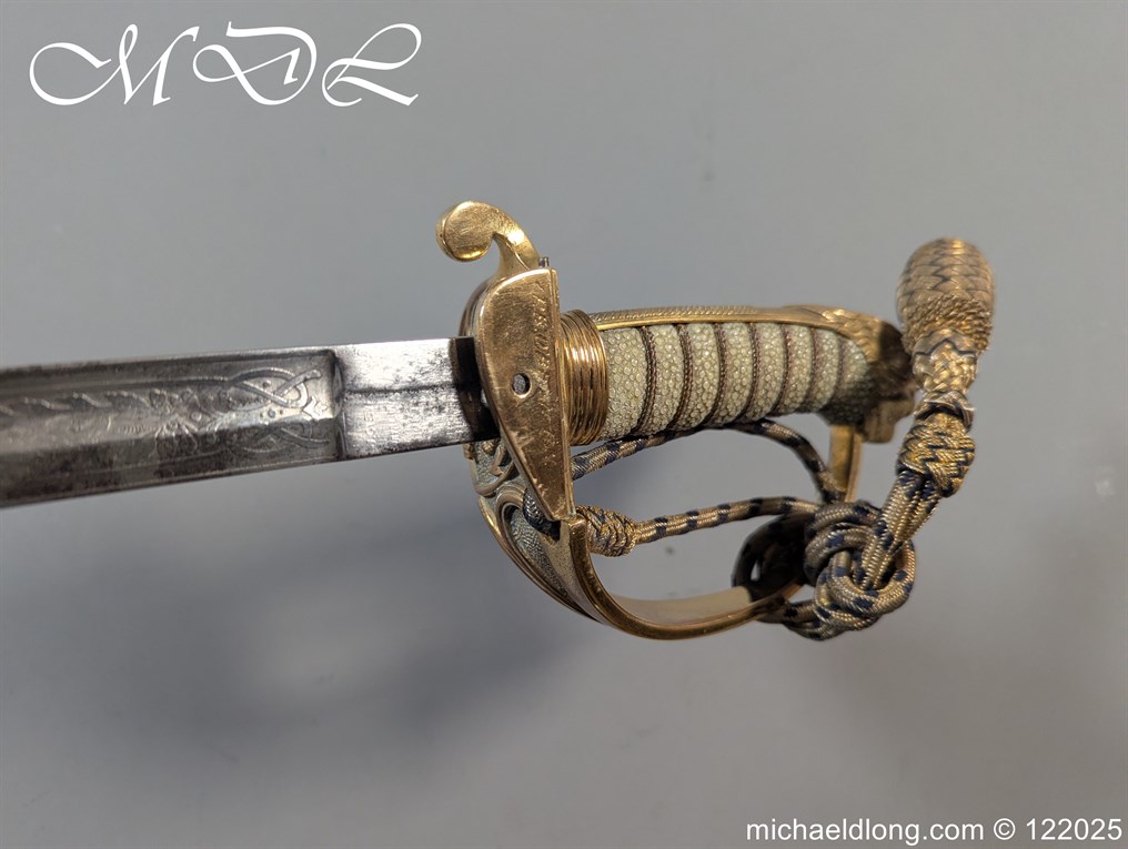 British Royal Naval WW1 Submariner Officers Sword - Image 6