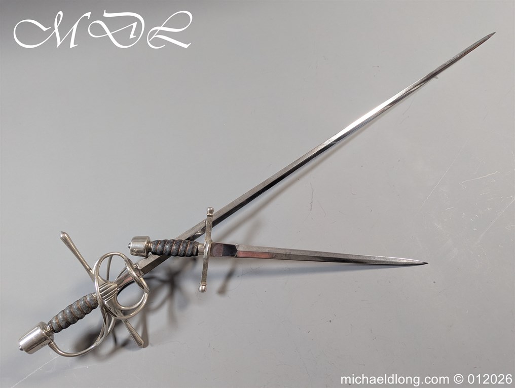 Italian Swept Hilt Rapier and Ensuite Dagger