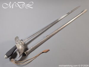 British George V 16th The Queens Lancers 1912 Officers Sword