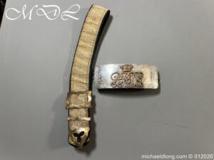 7th The Princess Royals Dragoon Guards Officers Hallmarked Silver Pouch and Cross Belt