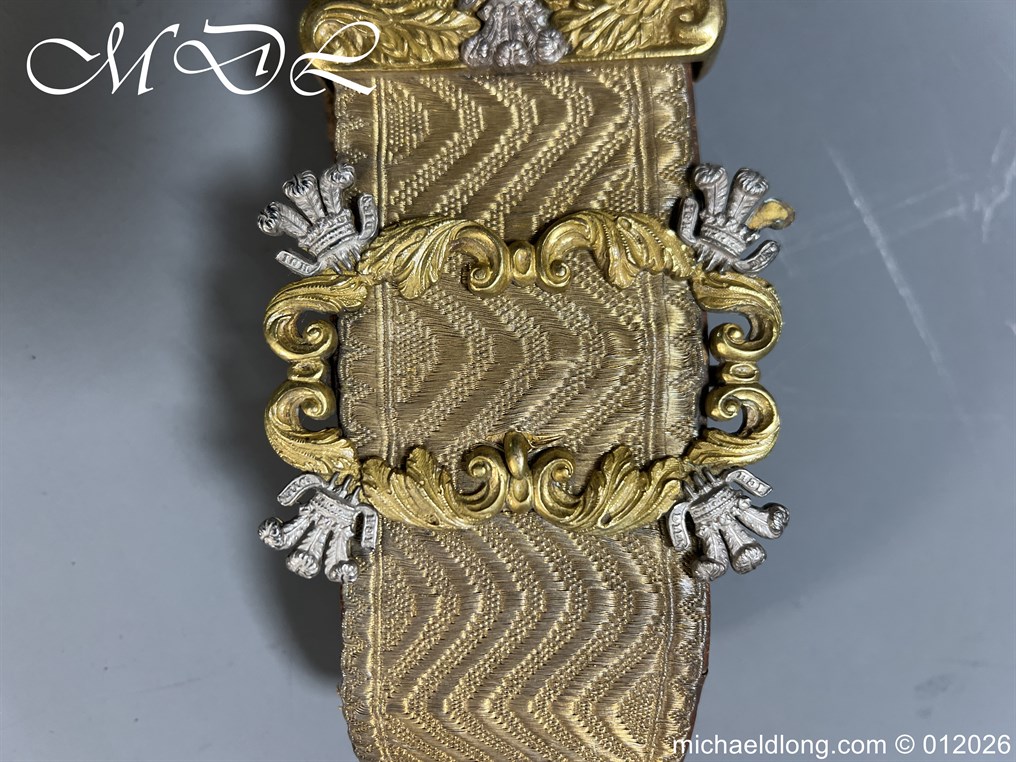 Victorian 3rd Dragoon Guards Officers Full Dress Silver Pouch and Cross Belt - Image 10