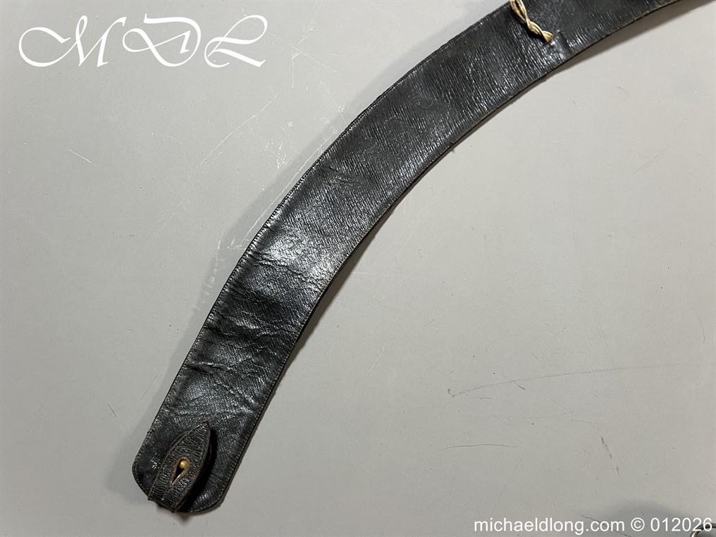 7th Royals Dragoon Guards Officers Hallmarked Silver Pouch and Cross Belt - Image 7