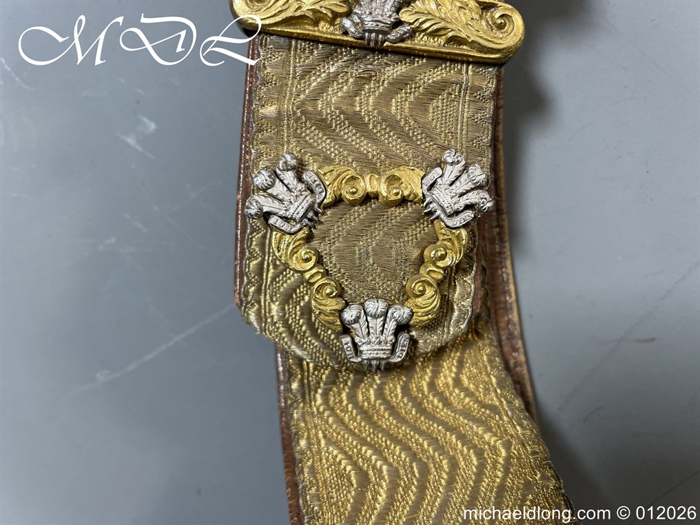 Victorian 3rd Dragoon Guards Officers Full Dress Silver Pouch and Cross Belt - Image 8