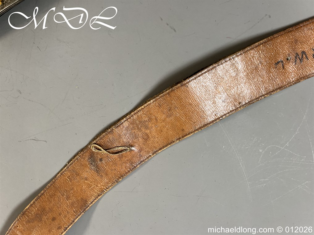 Victorian 3rd Dragoon Guards Officers Full Dress Silver Pouch and Cross Belt - Image 5