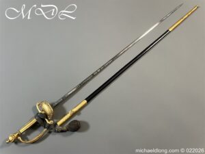 British Victorian Officers Court Sword by Mole