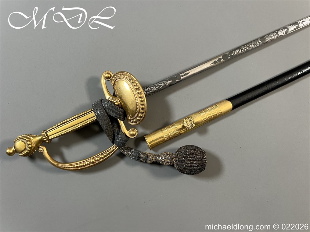British Victorian Officers Court Sword by - Image 2