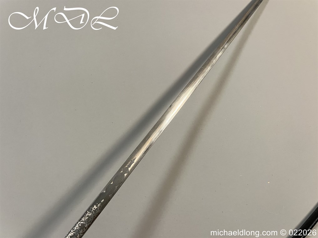 British Victorian Officers Court Sword by - Image 12