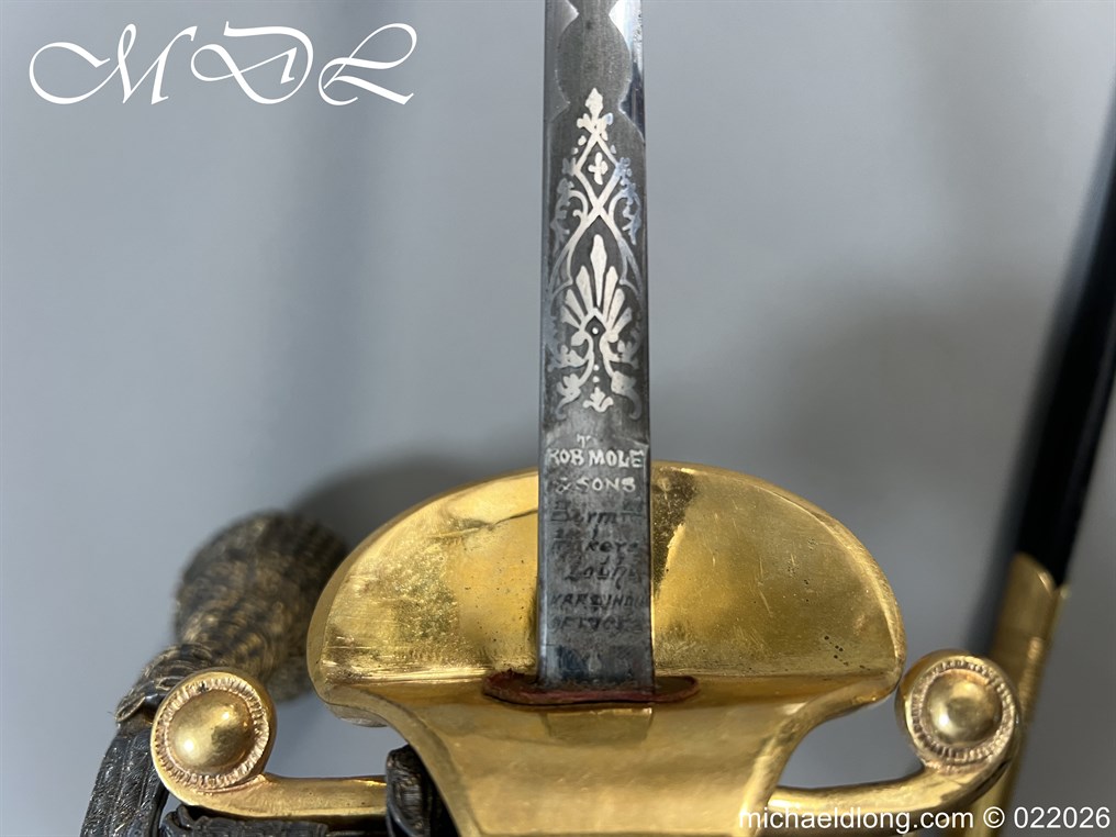 British Victorian Officers Court Sword by - Image 11