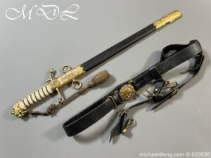 British WW2 Submariners Naval Dirk and Belt