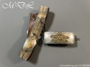 14th King's Hussars Silver Pouch and Belt 1875 Hallmarked