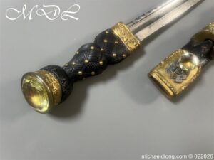 Alternative view of Victorian Highland Light Infantry Officer’s Dirk