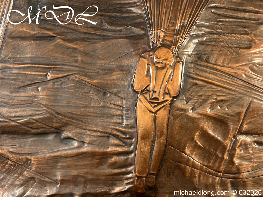 Presentation Copper Relief Art to Leslie L. Irvin Parachutist - Image 17