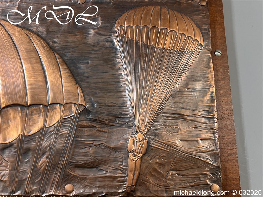 Presentation Copper Relief Art to Leslie L. Irvin Parachutist - Image 15