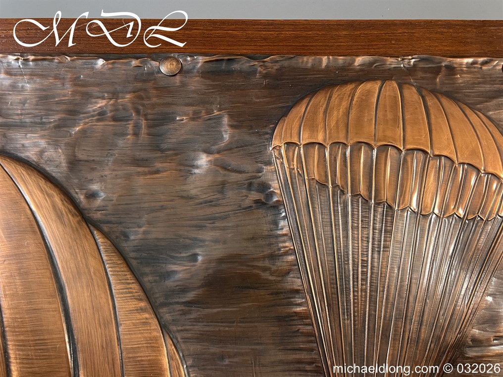 Presentation Copper Relief Art to Leslie L. Irvin Parachutist - Image 13