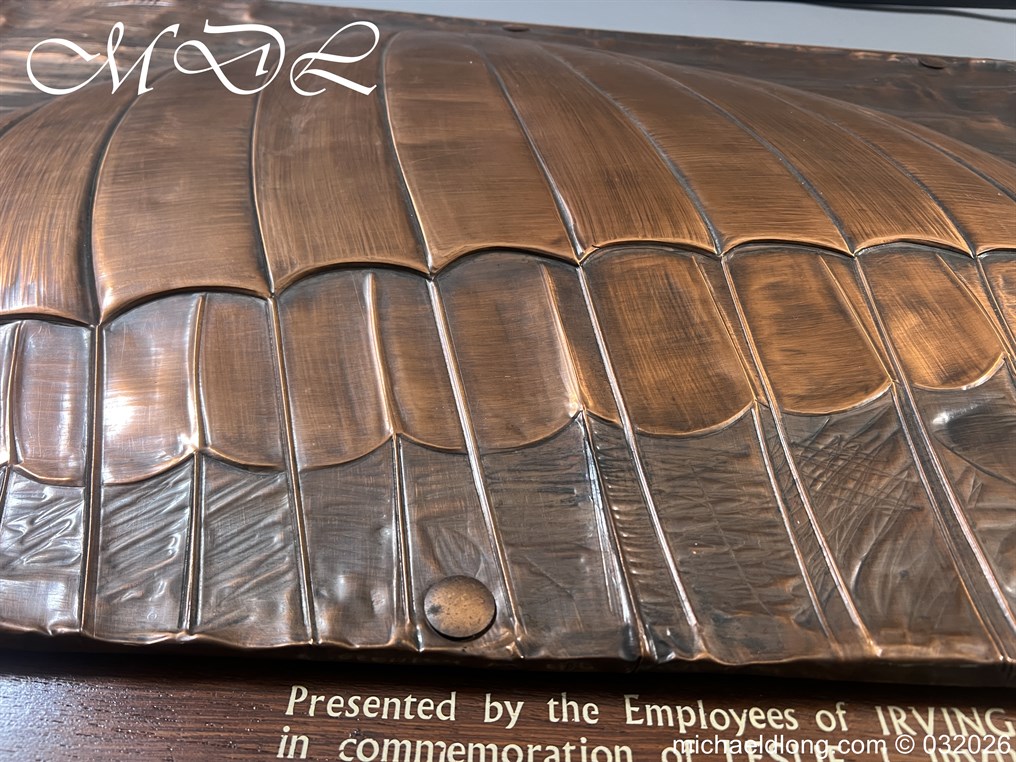 Presentation Copper Relief Art to Leslie L. Irvin Parachutist - Image 8