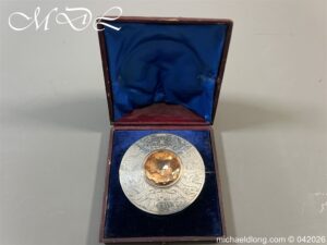 Victorian case 74th highlanders Silver Plaid Brooch Hallmarked 1866