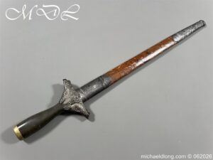German 19th Century Hunting Hanger Watered Blade
