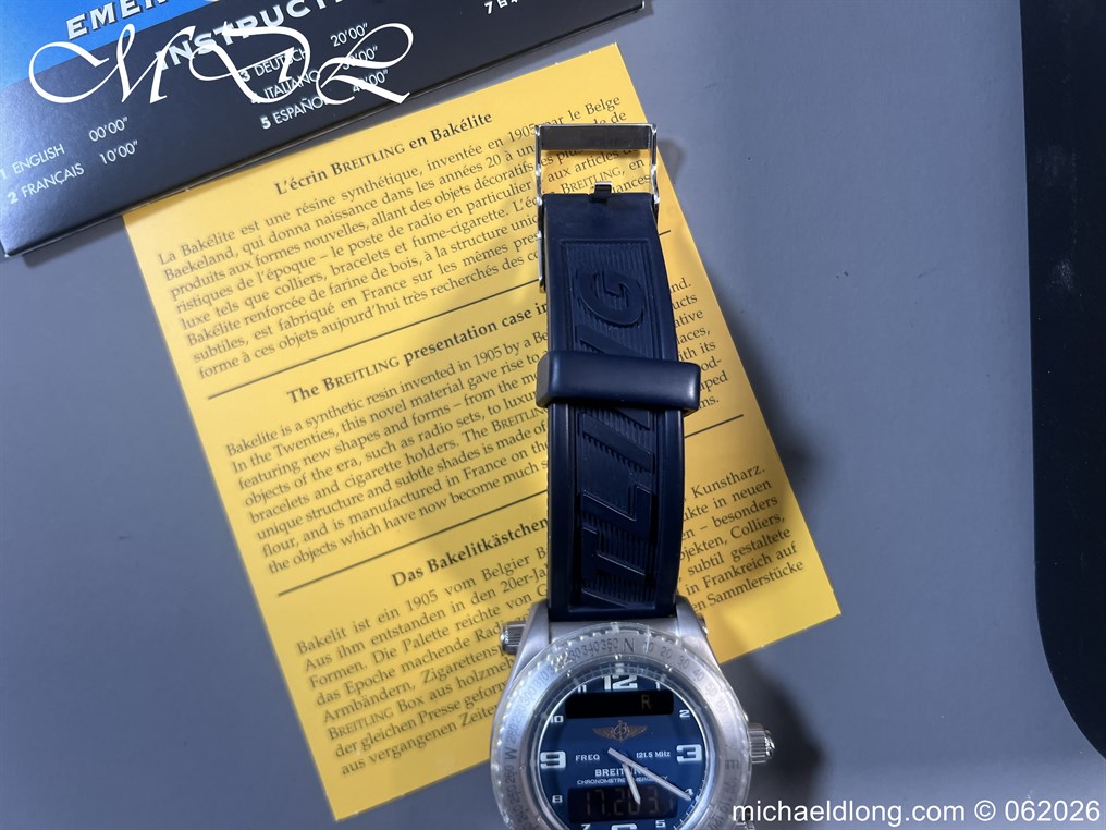 Breitling Emergency E76321 Titanium Case Watch - Image 4