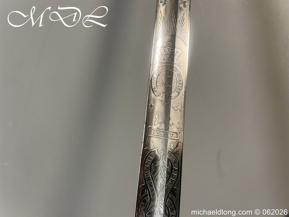 Victorian 11th Hussars Officers Sword by Wilkinson - Image 21