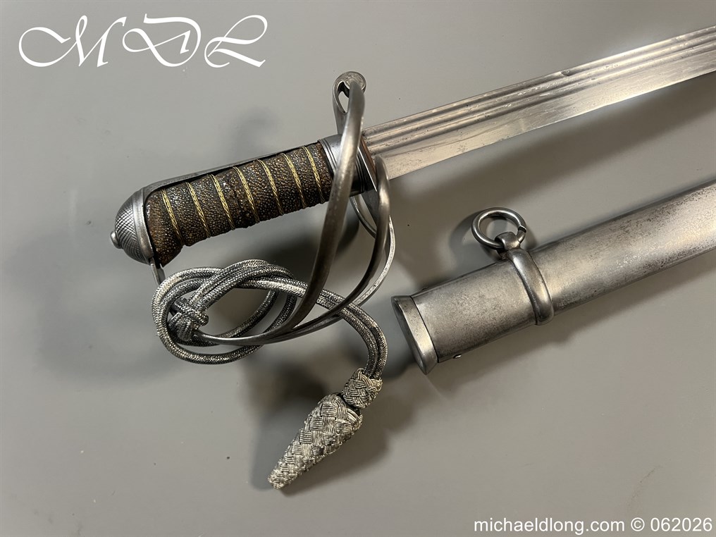 British Victorian 1821 Officers Sword with Family Blade - Image 2