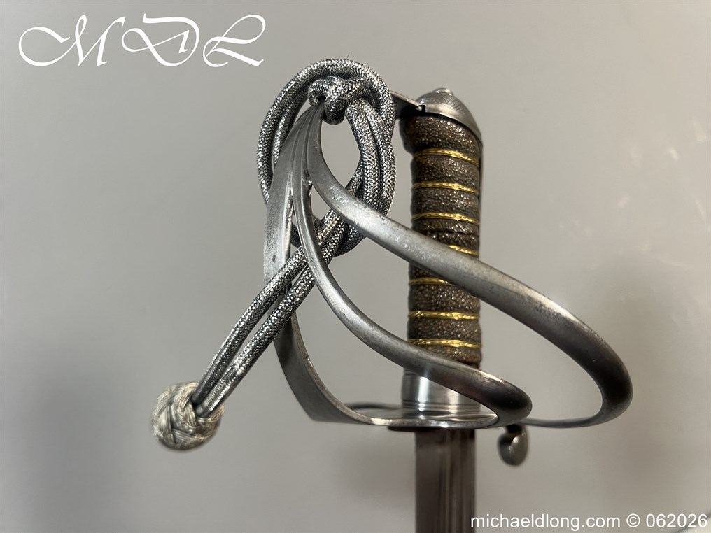 British Victorian 1821 Officers Sword with Family Blade - Image 11