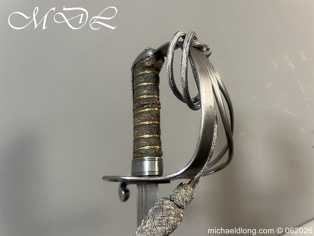 British Victorian 1821 Officers Sword with Family Blade - Image 10