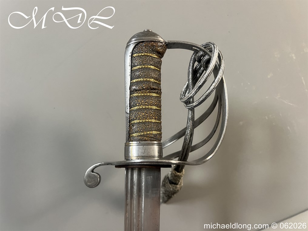 British Victorian 1821 Officers Sword with Family Blade - Image 9