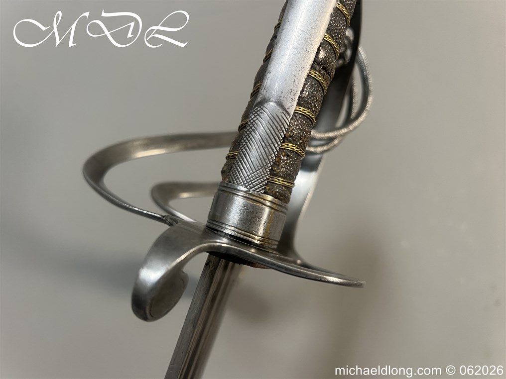 British Victorian 1821 Officers Sword with Family Blade - Image 6